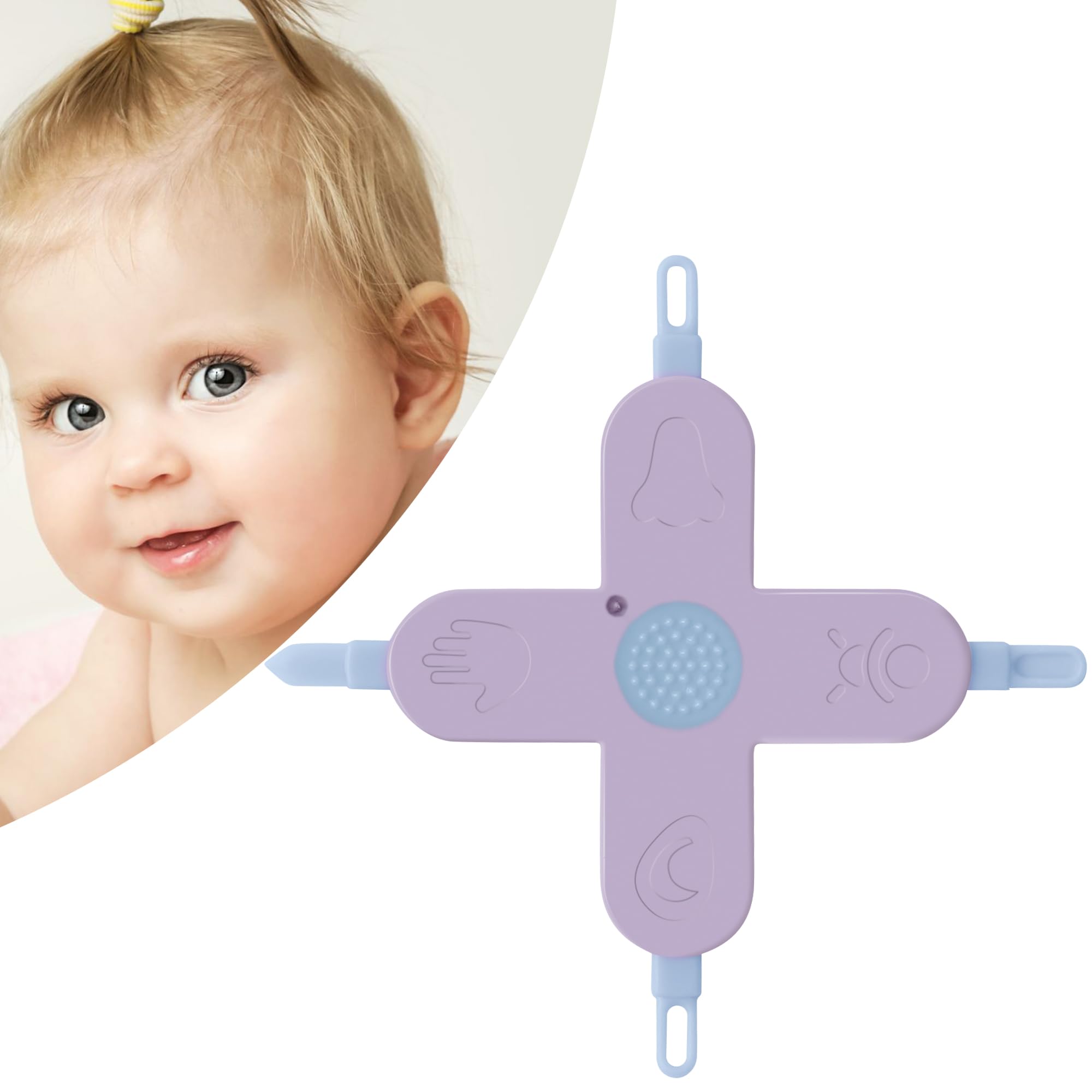 Doytn Baby 4-in-1 NoseNail and Ear Cleaner(Purple)