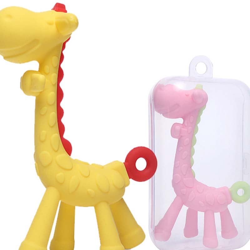 Giraffe Silicone Teether Toy for Babies